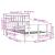 Pat cu bibliotecă fără saltea, 140x200 cm, lemn masiv de pin GartenMobel Dekor