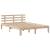 Pat cu bibliotecă fără saltea, 135x190 cm, lemn masiv de pin GartenMobel Dekor