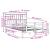 Pat cu bibliotecă fără saltea, 140x190 cm, lemn masiv de pin GartenMobel Dekor