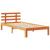 Pat bibliotecă fără saltea maro ceruit 75x190 cm lemn masiv pin GartenMobel Dekor