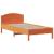 Pat bibliotecă fără saltea maro ceruit 75x190 cm lemn masiv pin GartenMobel Dekor