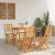 Set Bistro din 4 Piese pliabil din Lemn Solid de Acacia  GartenMobel Dekor