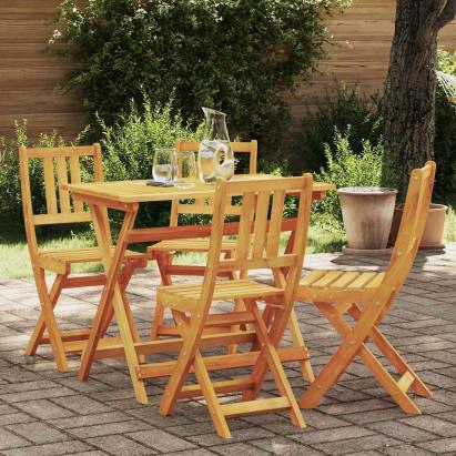 Scaune de Grădină Pliabile  4 pcs 36x46x86 cm Lemn Masiv de Acacia GartenMobel Dekor