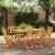 Scaune de Grădină Pliabile 8 pcs 36x46x86 cm Lemn Masiv de Acacia GartenMobel Dekor