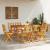 Scaune de Grădină Pliabile 8 pcs 36x46x86 cm Lemn Masiv de Acacia GartenMobel Dekor