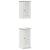 Set de mobilier pentru baie cu raft cu depozitare cu ușă 2 pcs alb antichizat GartenMobel Dekor