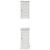 Set de mobilier pentru baie cu raft cu depozitare cu ușă 2 pcs alb antichizat GartenMobel Dekor