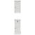 Set de mobilier pentru baie 2 pcs Maro și alb 37 x 34 x 80 cm GartenMobel Dekor