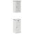 Set de mobilier pentru baie 2 pcs Maro și alb 37 x 34 x 80 cm GartenMobel Dekor