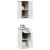 Set de mobilier pentru baie 2 pcs Maro și alb 37 x 34 x 80 cm GartenMobel Dekor