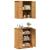 Set de mobilier pentru baie 2 pcs Maro 67.5 x 34 x 80 cm GartenMobel Dekor