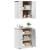 Set de mobilier pentru baie 2 pcs Maro 67.5 x 34 x 80 cm GartenMobel Dekor