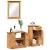 Set de mobilier pentru baie 3 pcs Maro 37 x 34 x 80 cm GartenMobel Dekor