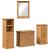Set de mobilier pentru baie 4 pcs maro miere 37 x 34 x 110 cm GartenMobel Dekor