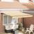 Cortina Retractabilă Manual Galben și alb 300x250 cm GartenMobel Dekor