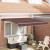 Cortina Retractabilă Manual Maro 300x250 cm Poliester GartenMobel Dekor