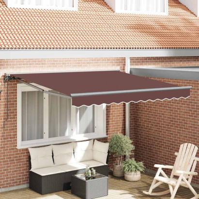 Cortina Retractabilă Manual Maro 300x250 cm GartenMobel Dekor