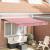 Cortina Retractabilă Manual Stripe Roșu și Alb 300x250 cm GartenMobel Dekor