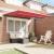 Cortina Retractabilă Manual Roșu 300x250 cm Poliester GartenMobel Dekor