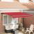 Cortina Retractabilă Manual Roșu 300x250 cm Poliester GartenMobel Dekor