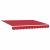 Cortina Retractabilă Manual Roșu 300x250 cm Poliester GartenMobel Dekor