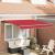 Cortina Retractabilă Manual Roșu 300x250 cm Tesatura GartenMobel Dekor