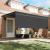 Cortina Retractabilă Portocalie și albă 350x250 cm Poliester GartenMobel Dekor