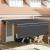Cortina Retractabilă Portocalie și albă 350x250 cm Poliester GartenMobel Dekor