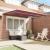 Cortina Retractabilă Manual Roșu Burgund 350x250 cm GartenMobel Dekor