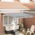 Cortina Retractabilă Manual Antracit și Alb 350x250 cm GartenMobel Dekor