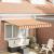 Cortina Retractabilă Manual Galben și portocalie 350x250 cm GartenMobel Dekor