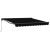 Cortina Retractabilă Manual Negru 350x250 cm Poliester GartenMobel Dekor