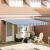 Cortina Retractabilă Manual Albastru și Alb 400x300 cm GartenMobel Dekor