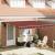 Cortina Retractabilă Manual Portocalie și maro 400x300 cm GartenMobel Dekor