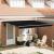 Cortina Retractabilă Manual Negru 400x300 cm GartenMobel Dekor