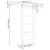 Ușă Glisantă  cu Set Hardware Alb 78x202 cm Lemn Solid Pin GartenMobel Dekor