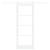 Ușă Glisantă  cu Set Hardware Alb 78x202 cm Lemn Solid Pin GartenMobel Dekor