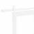 Ușă Glisantă  cu Set Hardware Alb 78x202 cm Lemn Solid Pin GartenMobel Dekor