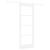Ușă Glisantă  cu Set Hardware Alb 78x202 cm Lemn Solid Pin GartenMobel Dekor