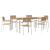 Set de Dining pentru Grădină  7 piese Lemn Solid de Tec GartenMobel Dekor