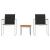 Set dining pentru exterior 3 pcs Lemn masiv de tec GartenMobel Dekor