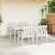 Scaune de dining pentru grădină  4 buc Alb 65,5x55,5x88 cm HDPE GartenMobel Dekor