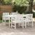 Scaune de dining pentru grădină  4 buc Alb 65,5x55,5x88 cm HDPE GartenMobel Dekor