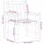 Scaune de grădină  4 pcs Gri deschis 65.5x55.5x88 cm HDPE GartenMobel Dekor