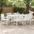 Scaune de Dining  6 pcs Alb 65.5x55.5x88 cm HDPE GartenMobel Dekor