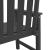 Scaune de Masă pentru Grădină  6 pcs Negre 65,5x55,5x88 cm HDPE GartenMobel Dekor
