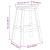 Scaune de Bar  6 buc Gri deschis HDPE GartenMobel Dekor