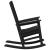 Scaune Balansoare  2 buc Negru 70x92x107.5 cm HDPE GartenMobel Dekor