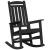Scaune Balansoare  2 buc Negru 70x92x107.5 cm HDPE GartenMobel Dekor