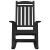 Scaune Balansoare  2 buc Negru 70x92x107.5 cm HDPE GartenMobel Dekor